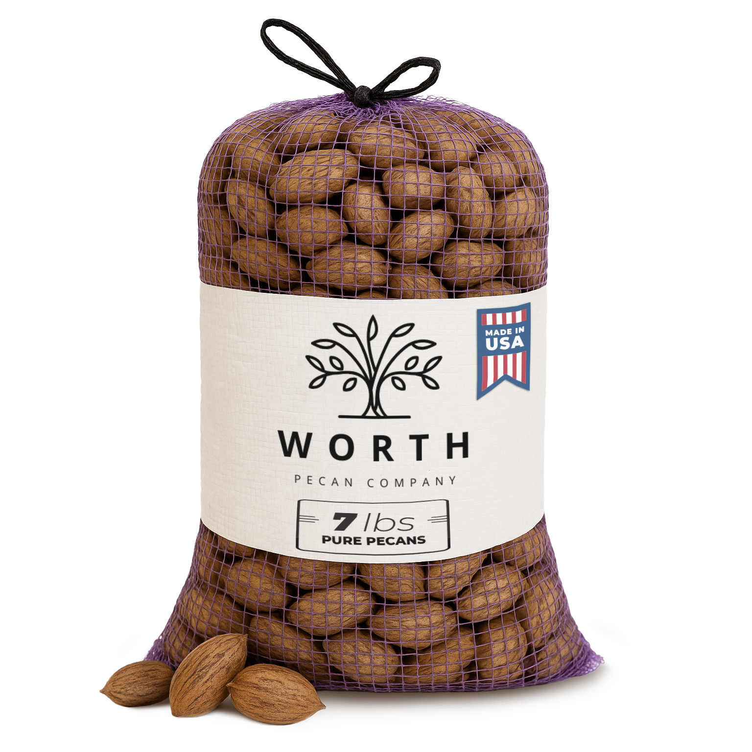 7lb Bag - In-Shell South Georgia Pecans